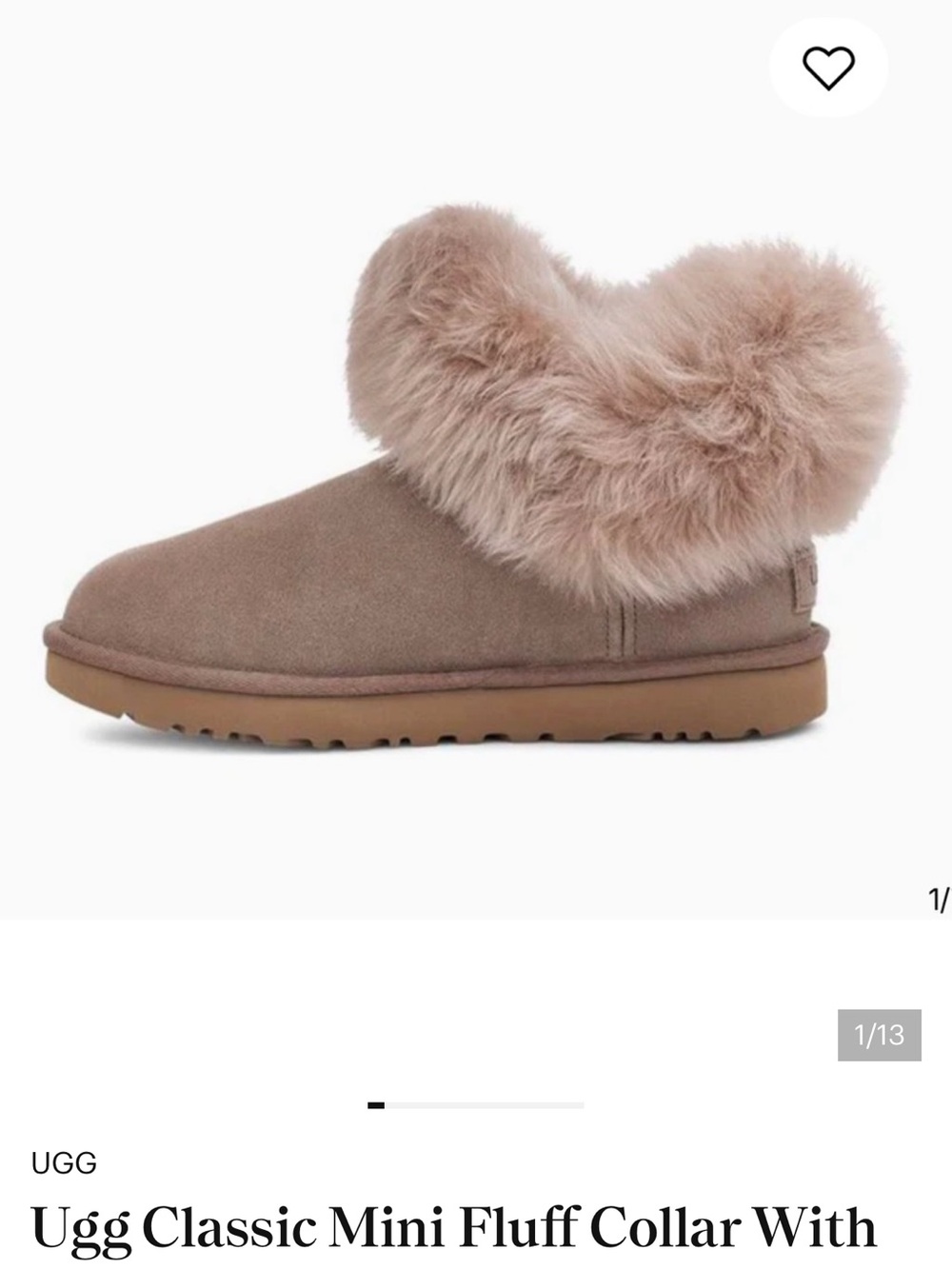 UGG 8 Cozy Shearling Lined Women’s Short Boots - Chestnut